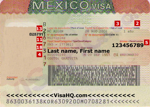 travel visa to mexico