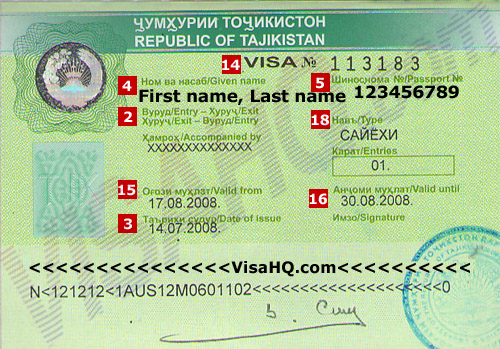 Tajikistan Visa Tajikistan Visa
